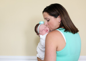 newborn girl portrait