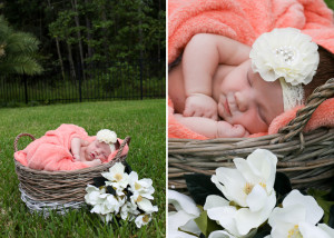 newborn girl portrait