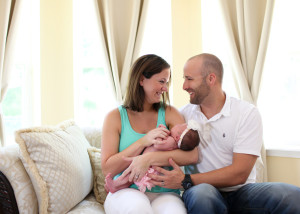newborn girl portrait