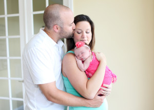 newborn girl portrait