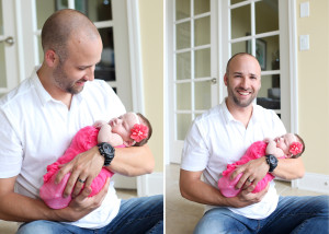 newborn girl portrait