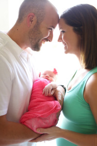 newborn girl portrait